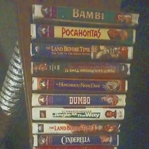 Classic Disney vhs tapes(4 rare/"black diamond" tapes)